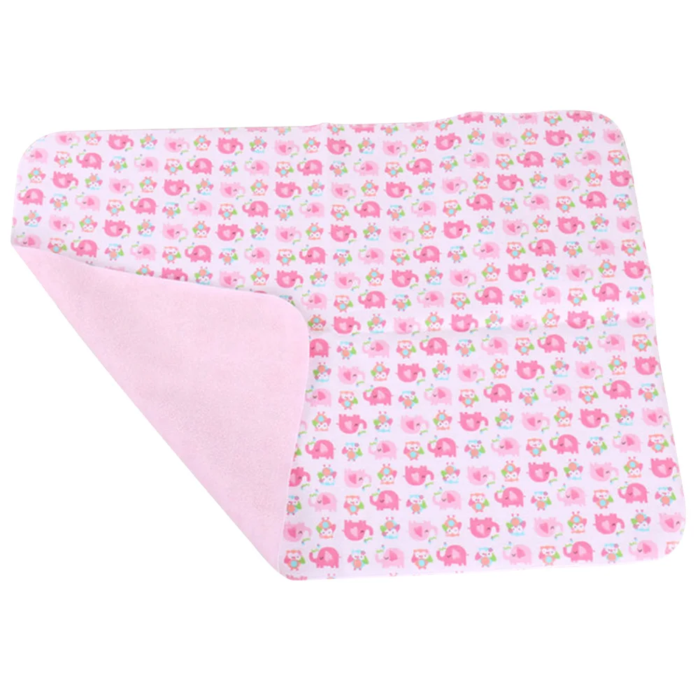 Pink Elephant 30x45 см домашний коврик для смены мочи сменный коврик для подгузников водонепроницаемый лист мягкие пеленки коврик с мультипликационным принтом Многоразовые Детские - Цвет: Pink Elephant
