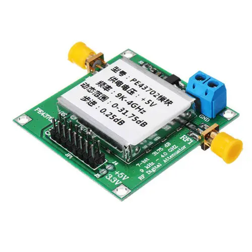 PE43702 9 K-4 GHz 0,25 dB шаговый точный 31,75 дБ Цифровой радиочастотный аттенюатор модуль