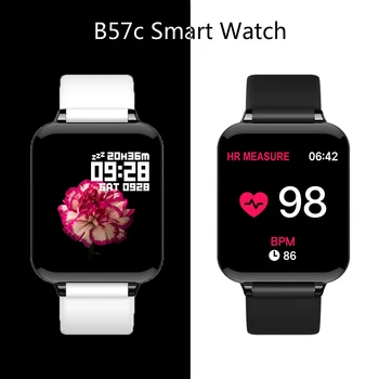 

Smart Watches B57C Waterproof Sports Smartwatch 2020 Heart Rate Monitor Blood Pressure Functions Intelligent Clocks Magic Watch