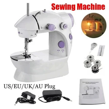 

Mini Portable Handheld Sewing Machines Stitch Sew Needlework Cordless Clothes Fabrics Electric Sewing Machine Stitch Set
