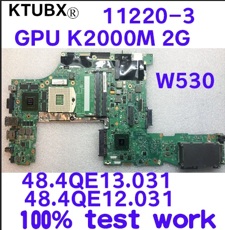 48.4QE12.031 488.4qe13. 031 11220-3 для Lenovo ThinkPad W530 материнская плата ноутбука PGA989 HM77 GPU K2000M DDR3 100%
