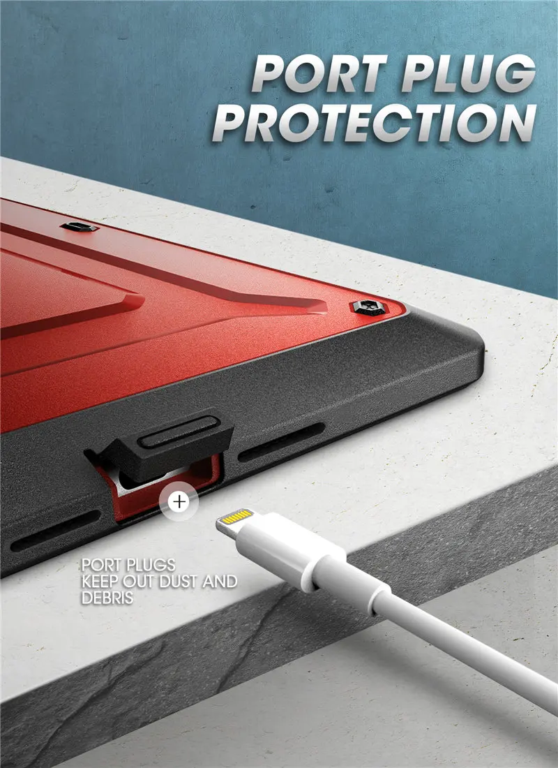 corpo inteiro com protetor de tela embutido e kickstand