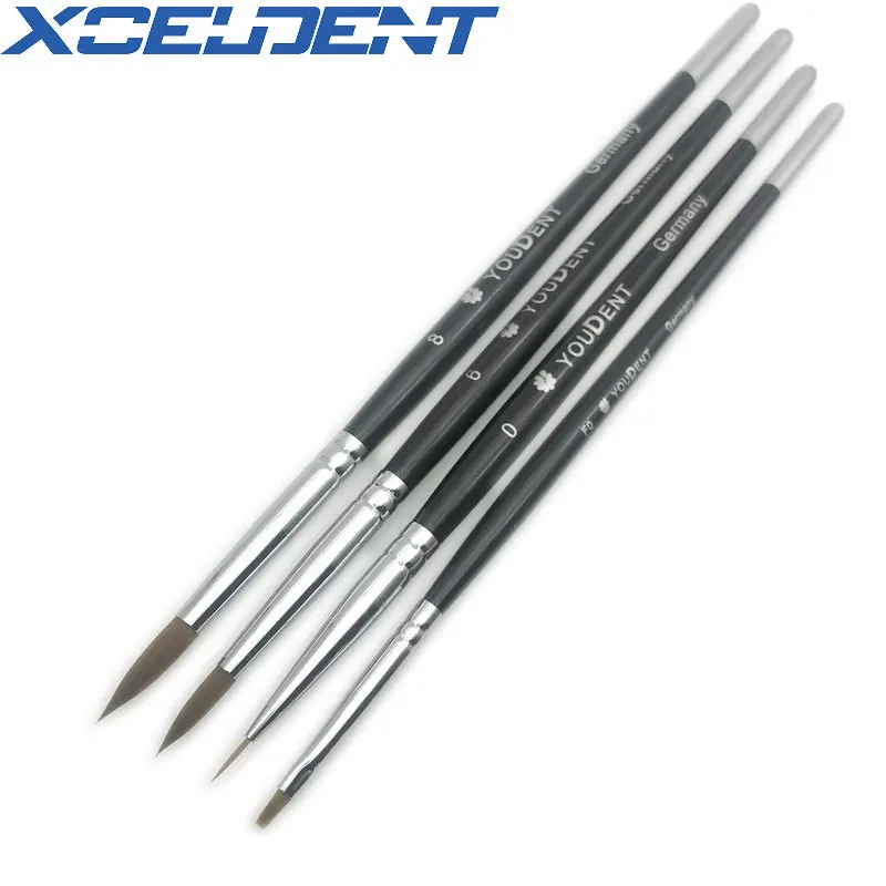 4pcs Dental Porcelain Brush Pen Dental Technician Tools Lab Supplies Detist Tools Dental Lab
