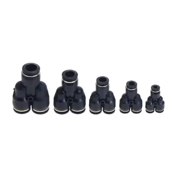 

10pcs High quality 8mm pneumatic quick tube fitting y piece fitting plastic fitting tube PY-08