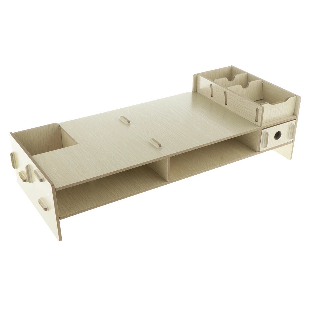 Laptop TV Stand Desktop Container Riser Printer Shelf Computer Laptop Desk Organizer Storage Organizer Office Desk