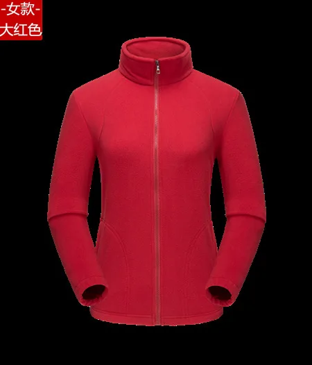 Мужская и женская уличная спортивная флисовая куртка зимние лыжные пальто с подогревом треккинговые походные куртки одежда SA-8 - Цвет: red women