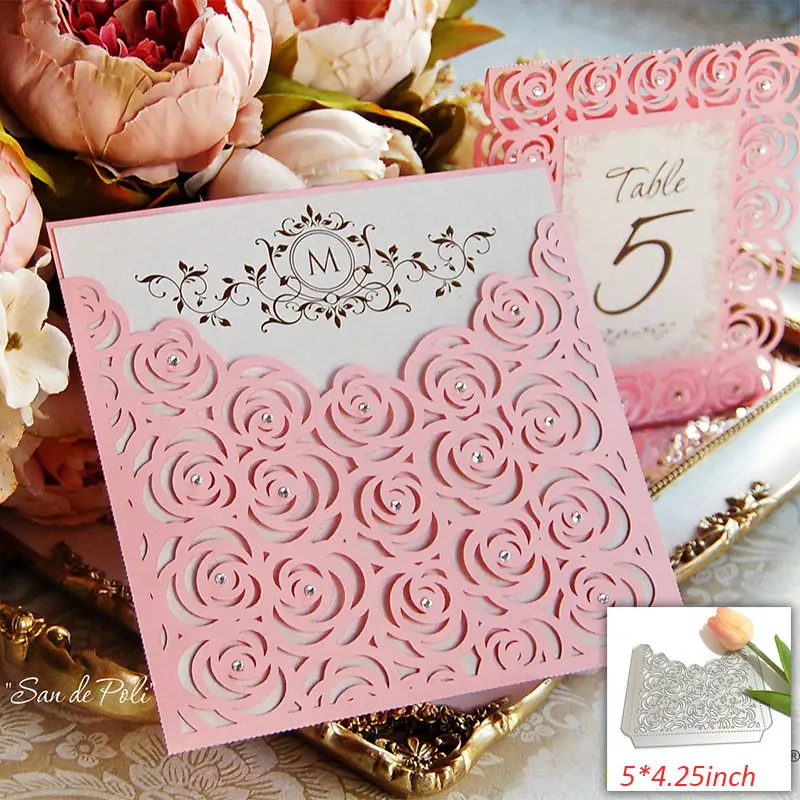 

Flowers Lace dies Pocket Metal Cutting Dies rose Scrapbooking Dies Cut Craft New 2019 for diy paper card making