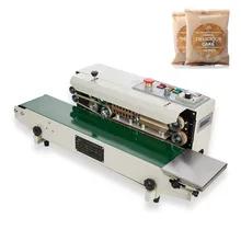 FR-900 macchina per sigillare alimenti in Film plastico + sigillatura verticale + data stampa + sigillo nastro sigillante continuo 220V