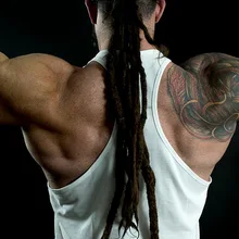 Спортивный жилет для фитнеса в европейском и американском стиле, мужской жилет в форме буквы I, мужской жилет без рукавов из чистого хлопка