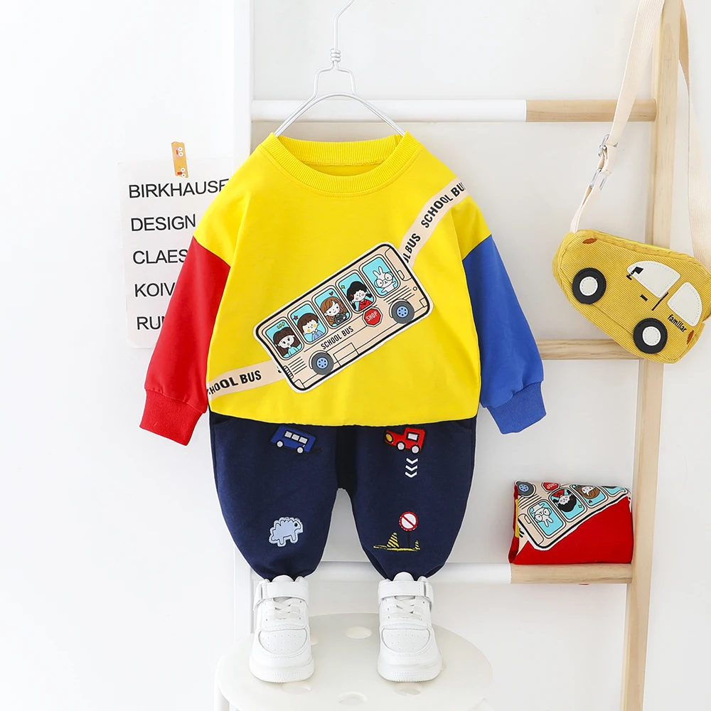 New Toddler Boy Patchwork Shirt Clothes Set Sport Pants 2020 Baby Boys Clothing Spring Autumn Outwear 1 2 3 4 Years Children | Детская