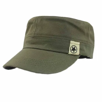 

Flat Roof Military Hat Cadet Patrol Bush Hat Baseball Field Cap bonnet men women d90921