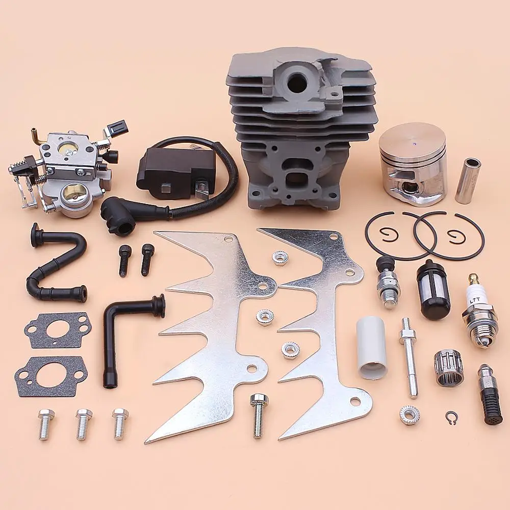 

47mm Cylinder Piston Carburetor Ignition Coil Kit For Stihl MS362 MS 362 Felling Dog Chain Catcher Fuel Oil Filter Line