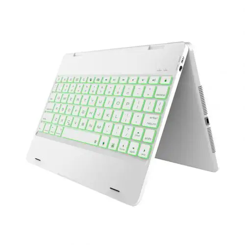 Ультра тонкая мультимедийная Беспроводная Bluetooth клавиатура для / Apple iPad/iPad Pro 9,7/iPad Air 2/1 Bluetooth клавиатура - Цвет: Белый