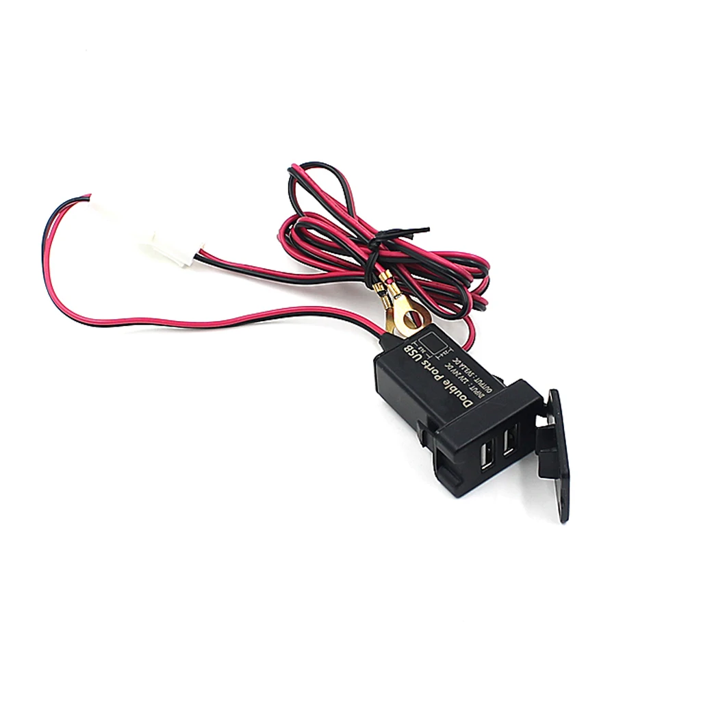 DC 12V 24V USB зарядное устройство гнездо сотового телефона gps MP3 зарядное устройство адаптер для Toyota Prado RAV4