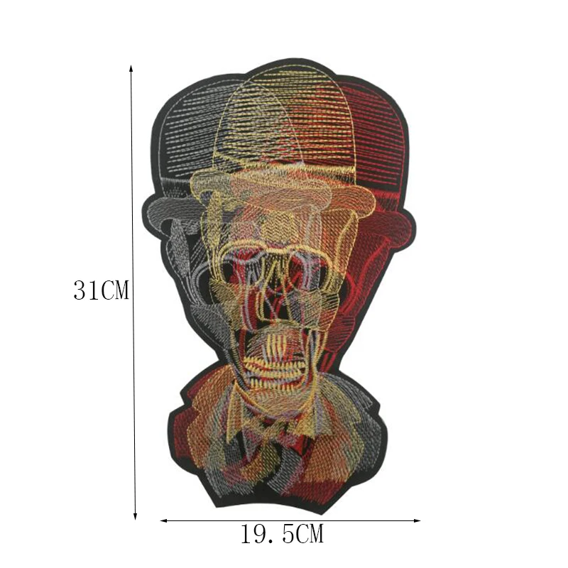 Очень большой 3D вышивка большой орел мотоцикл Локомотив костюм куртка прошитая аппликация значок в виде буквы декоративная задняя нашивка