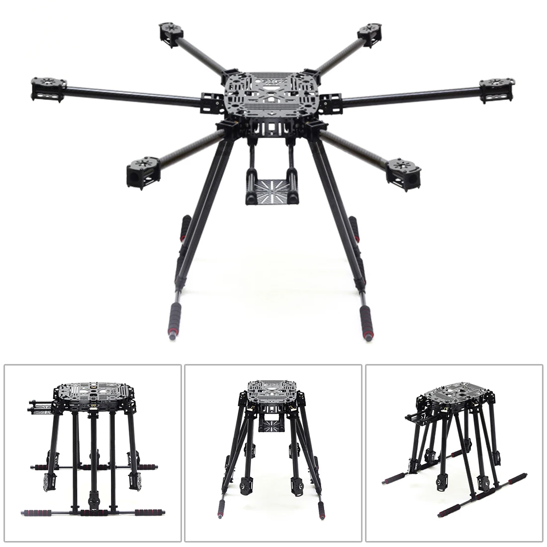 

Hot DIY Kit PIX4 Flight Control ZD850 Frame Kit M8N GPS Remote Control Radio Telemetry ESC Motor Props RC 6-Axle Drone F19833-D