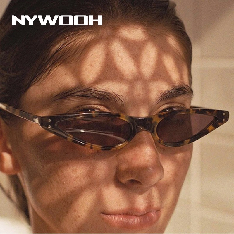 NYWOOH кошачий глаз солнцезащитные очки женские 2020 винтажные треугольные UV400 черные