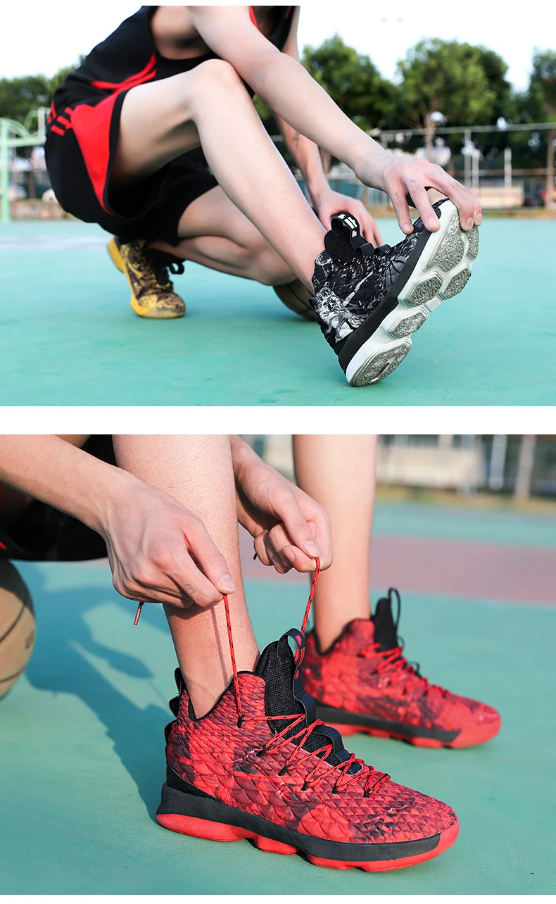 Hot Sale Basketball Shoes Lebron James High Top Gym Training Boots Ankle Boots Outdoor Men Sneakers Athletic Sport Shoes