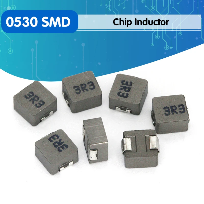 10pcs 0530 SMD Power Inductors 1UH 2.2UH 3.3UH 4.7UH 6.8UH 10UH Chip Inductor 5*5*3 1R0 2R2 3R3 4R7 6R8 100 Hot New 5x5x3 | Электронные