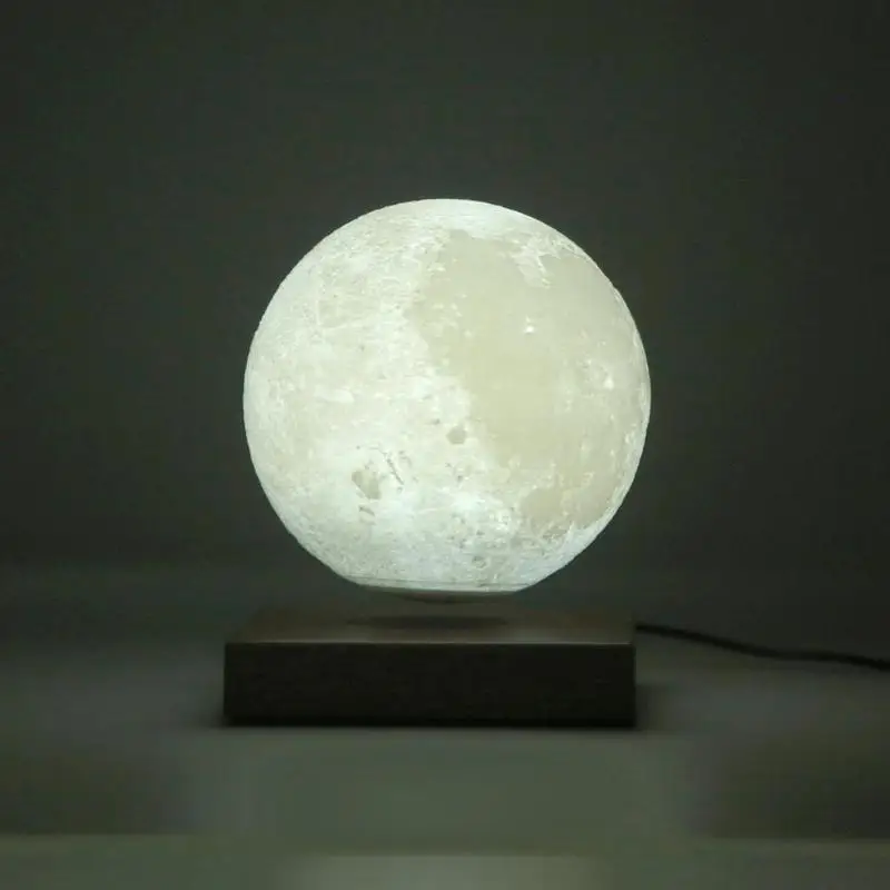 Магнитная левитация светодиодный сенсорный контроль Луна ночник креативный 3D принт декоративное освещение день рождения, День Святого Валентина подарок