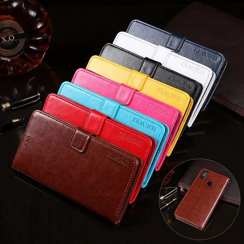 

Leagoo S9 Mobile Phone Protective Leather Case Leagoo S9 Braced Wallet Flip Leather Cellphone Case Shatter-resistant Wholesale