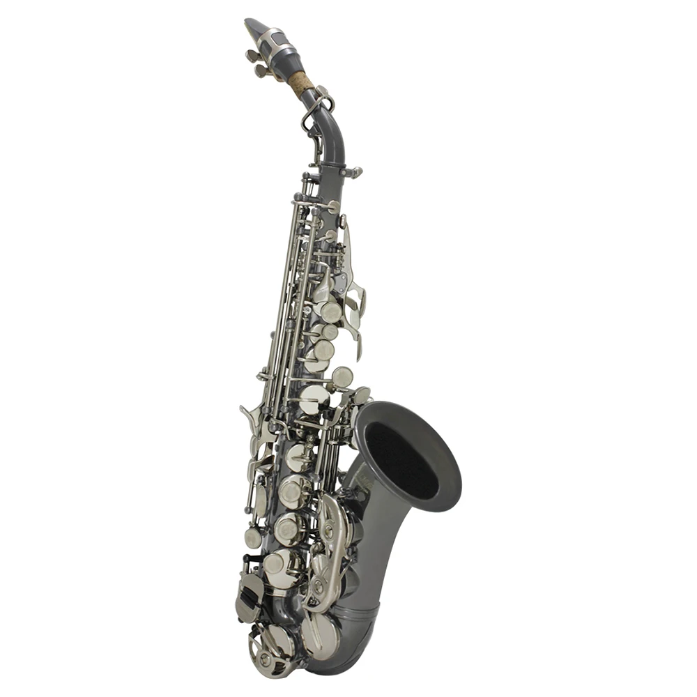 Sopranos Bb сопрано саксофон Sax латунь с чехлом перчатки, Чистящая салфетка кисть Sax ремень мундштук ЩЕТОЧНЫЕ аксессуары