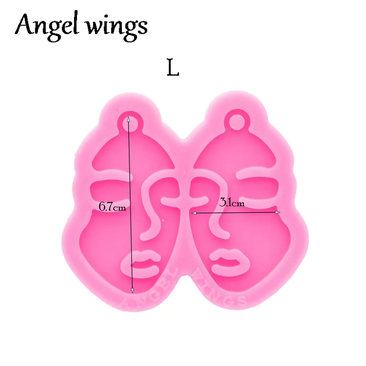 DY0314 Kite/Kaninchen/Mädchen Gesicht Ohrringe Silikon Formen, machen Handwerk mit Epoxy DIY Handgemachte charme Harz art Mold – Detail 10