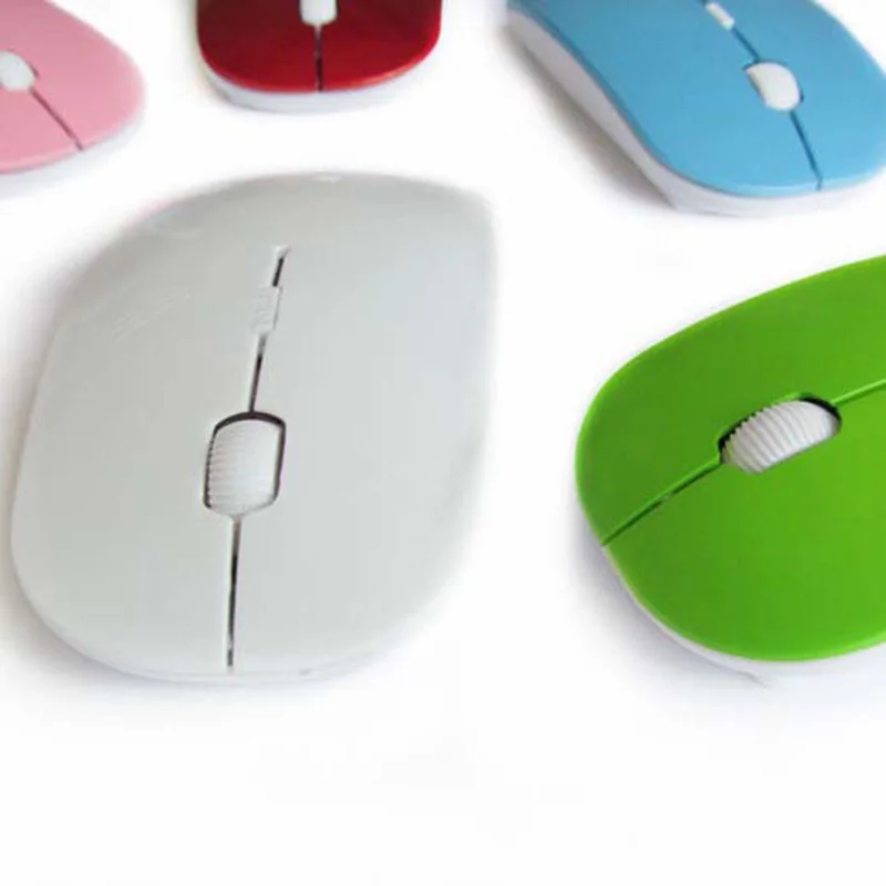 Ультра тонкая USB оптическая беспроводная мышь 2,4G приемник супер тонкая мышь беспроводная компьютерная ПК Ноутбук Настольная мышь s
