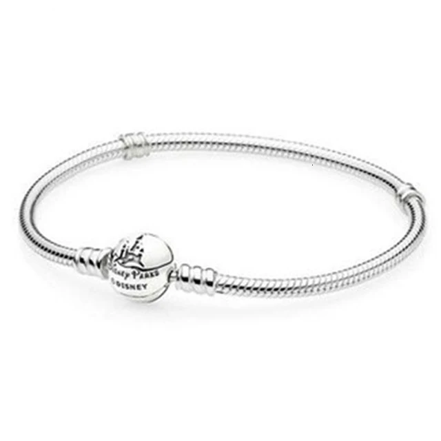 

100% 925 silver basic classic sterling female standard bracelet can diy frizzy silver jewelry present factory outlets