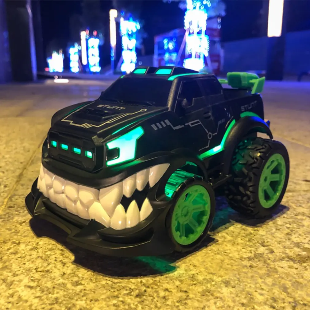 2.4G Stunt 360 Degree Upright Rotary Remote Control Car Demon Big Teeth Off-Road Electric Model Toy Car