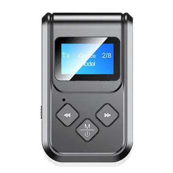 

Receiver Transmitter Four In One Adapter Lcd Screen Display One-Click Operation Built-In Battery Adapter