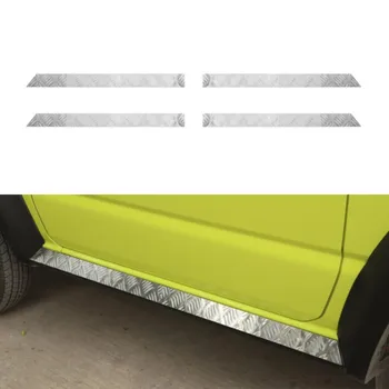 

For Suzuki Jimny 2019 2020 Car Door Sill Scuff Plate Protector Stainless Steel Pedal Car Exterior Accessories Silver/Chrome