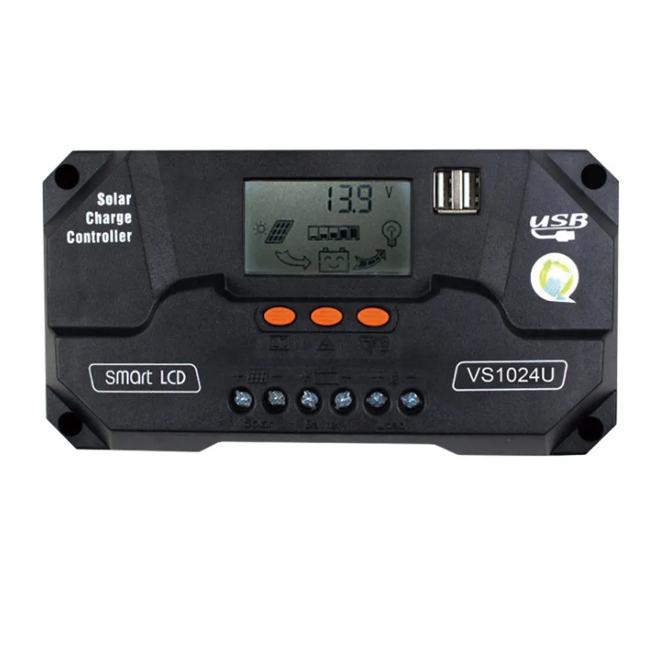 VS1024U Controller Main PWM Dual USB10A Emergency Power Supply Solar LCD