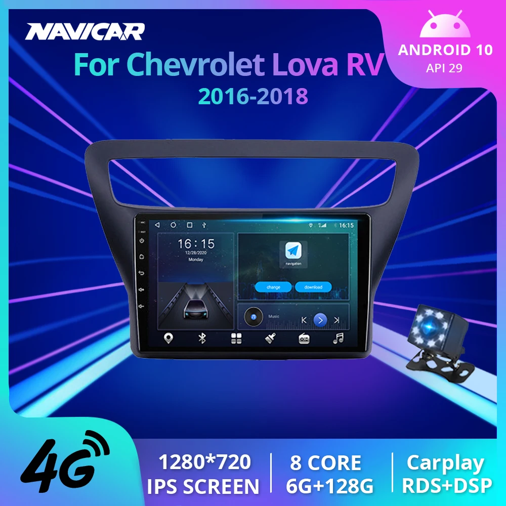 

Car Radio For Chevy Chevrolet Lova RV 2016 2017 2018 Car Multimedia Player GPS Navigator 2 Din Android10 Stereo Receiver Carplay
