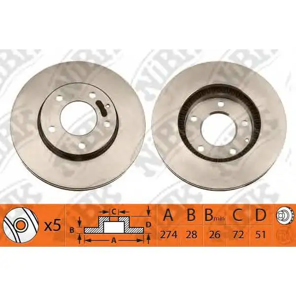 Диск тормозной передн MAZDA: MPV 00-06, Millenia 95-00 RAYBESTOS