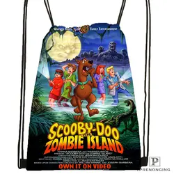 Индивидуальная походная сумка на шнурке Scooby Doo Team Up, милый рюкзак для детей (черная спинка), 31x40 см #180531-04-51