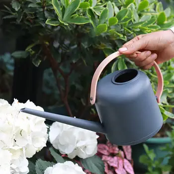 

1700Ml Practical Long Mouth Water Cans Home Plant Pot Bottle Watering Device Meaty Bonsai Garden Tool Control Water Output Grey