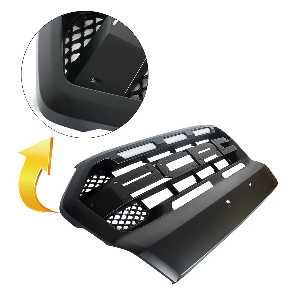 For Ranger T7 Raptor Racing Grills  T7 ̽ ׸  T7  Wildtrak MK3 ׸ Xl Xlt 2015 2016 2017 ڵ Ŀ Ʈ ̽ ׸ ׸