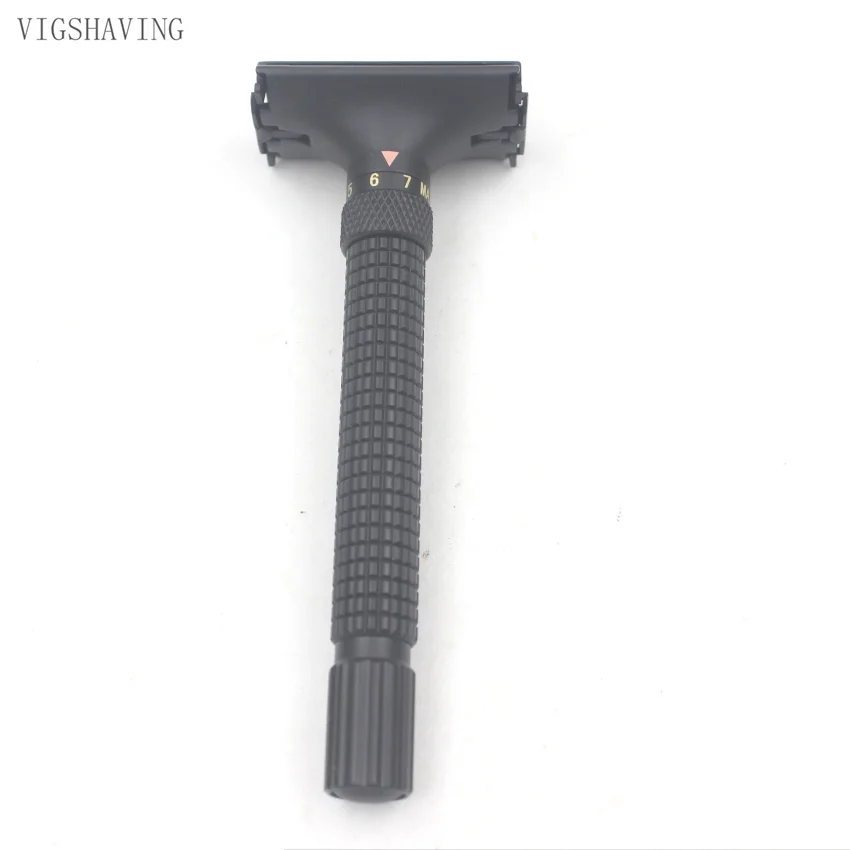 VIGSHAVING для мужчин Отрегулируйте безопасность бритвы цинковый сплав бритья классический двойной край+ 5 лезвий