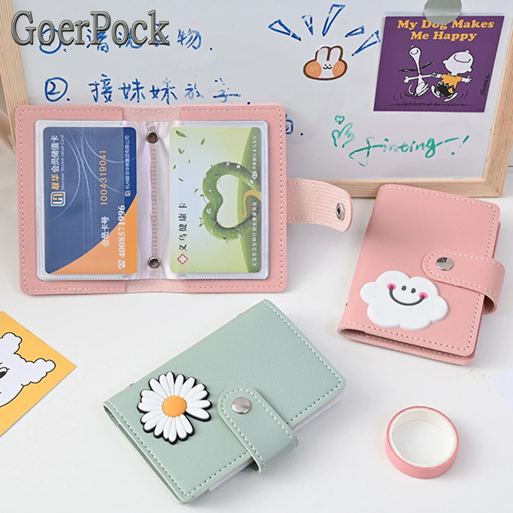 Women Card Holder Wallet PU Leather Cute Cartoon 26 Bit Card Case School Holder Men Women Credit Passport Bag ID Passport