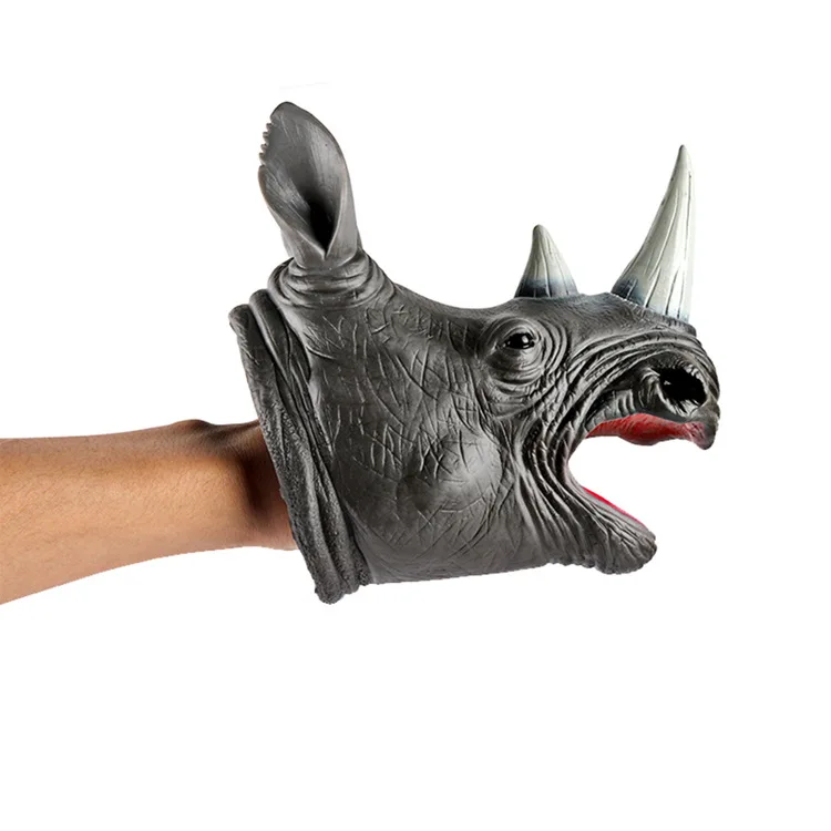 Животное Динозавр ручная кукла модель мягкая Silcone Реплика T-REX перчатки родитель и ребенок интерактивный мальчик