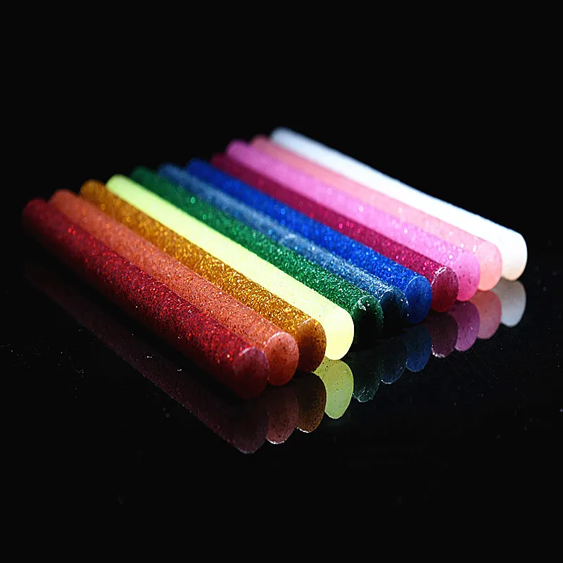 Mixed Color flash Hot Glue Sticks High Viscosity Electric Gun Silicone Craft Repair Power Tools DIY Hot Melt Sticks 7/11mm 25PCS hot sale mcintosh 2328 copper plated silver mixed audio amplifier uk power cord hifi power cord connection line