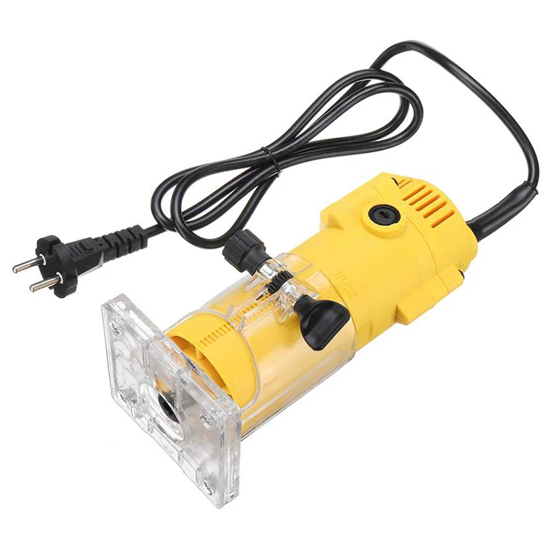 

1300W 6.35Mm 30000Rpm Electric Trimmer Wood Laminate Router 220V Woodworking Trimming Power Tools Carving Milling Machine,Eu Plu