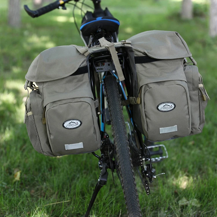 Sale VEQSKING Retro Canvas Bicycle Carrier Bag 50L Rear Rack Trunk Bike Luggage Back Seat Pannier Reflectivs Cycling Storage Two Bag 25 Sale VEQSKING Retro Canvas Bicycle Carrier Bag 50L Rear Rack Trunk Bike Luggage Back Seat Pannier Reflectivs Cycling Storage Two Bag 25