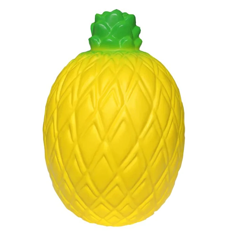 Yellow 28 см супер гигантский мягкий Ананас Снятие Стресса медленно поднимающийся крем Ароматические сжимающие игрушки антистресс забавные детские игрушки - Цвет: Yellow