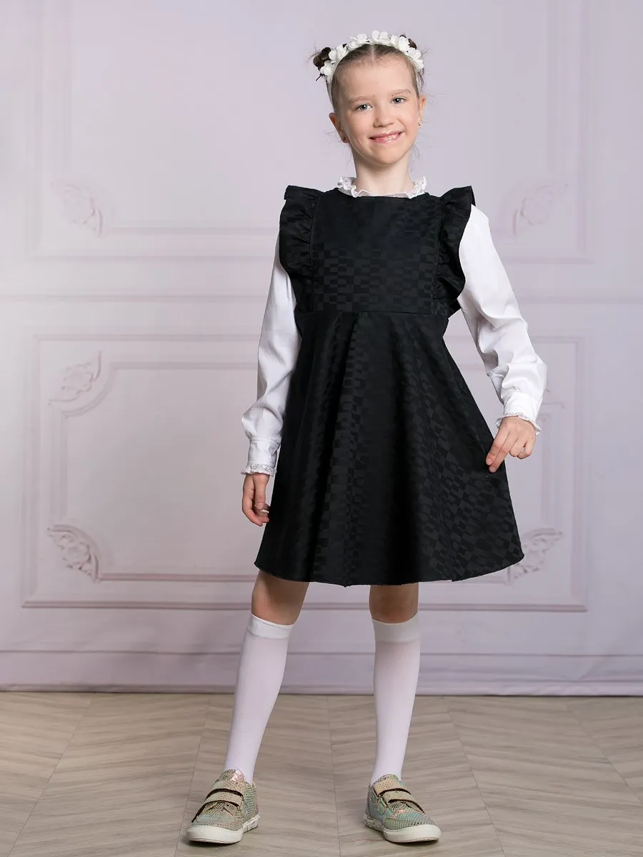 Сарафан для девочки Viva Baby D1512-4, черный