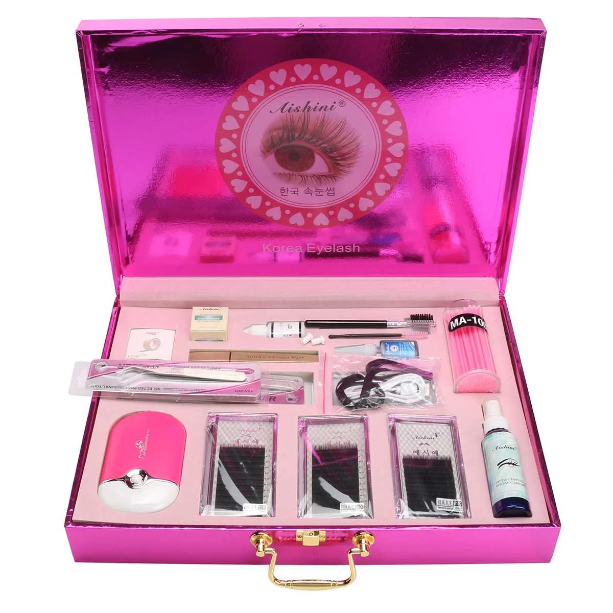 

Pro Makeup False Eyelash Extension Starter Practice Individual Mink Eyelashes Grafting Set Kit Beginner Tool Kit Set Training