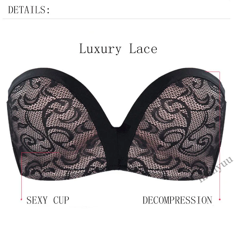 Женские бюстгальтеры пуш ап невидимый бюстгальтер без бретелек сексуальное