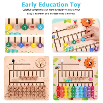 

Toy Wooden Math Toys for Children Montessori Materials Learning To Count Numbers Early Mathematics Education for Babies