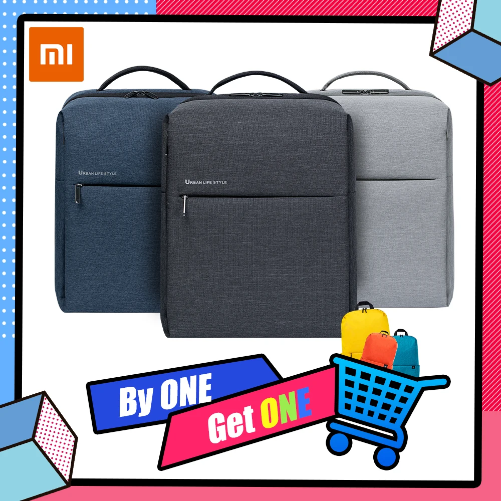 Xiaomi City Backpack 2 Men Bag Casual Functional Classic Business Bag 17L Big Capacity